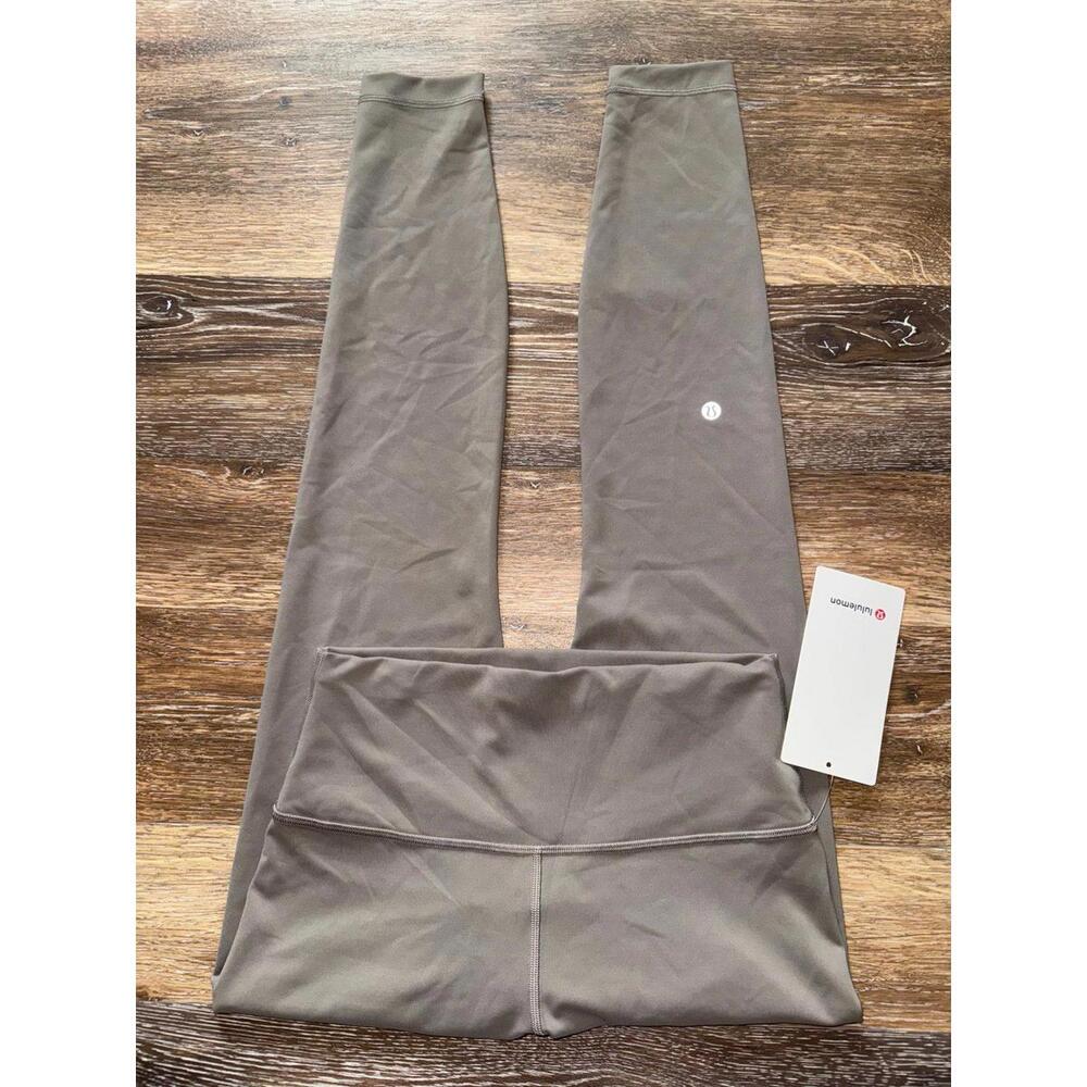 Lululemon Wunder Train High Rise 28” Warm Ash Grey Size 8 NWT